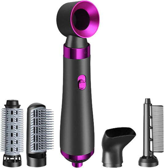 Cepillo Para Secador De,Cepillo Para Secador De - Cepillo Secador 5 En 1 1200W Multifuncional - Cepillo Para Secador De, Accesorios De Peinado Portátiles De 3 Niveles Para Viajes Casa